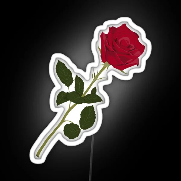 Red Rose RGB Neon Sign