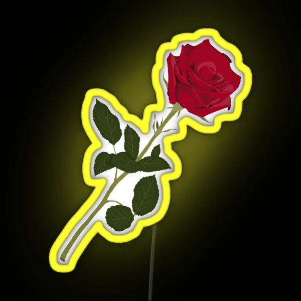 Red Rose RGB Neon Sign