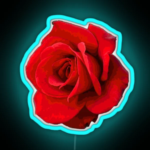 Red Rose RGB Neon Sign
