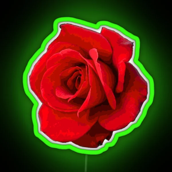 Red Rose RGB Neon Sign