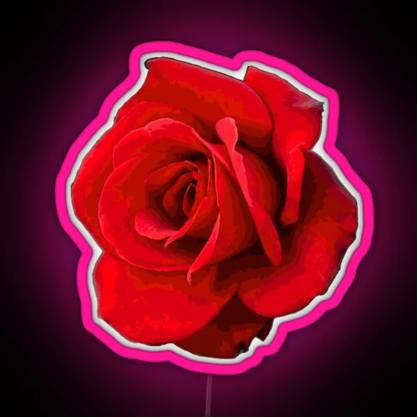 Red Rose RGB Neon Sign