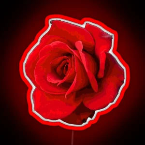 Red Rose RGB Neon Sign