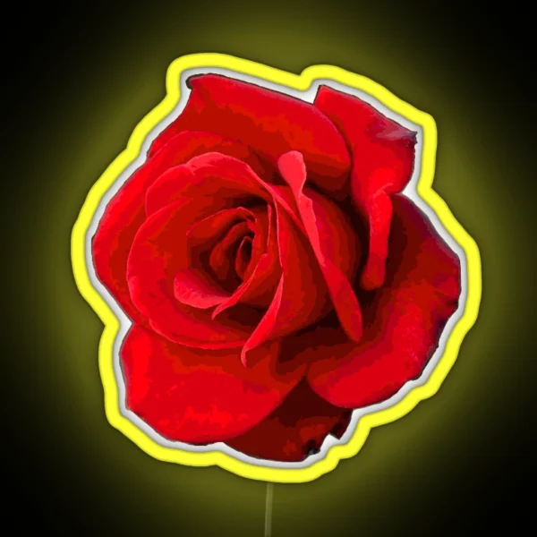 Red Rose RGB Neon Sign