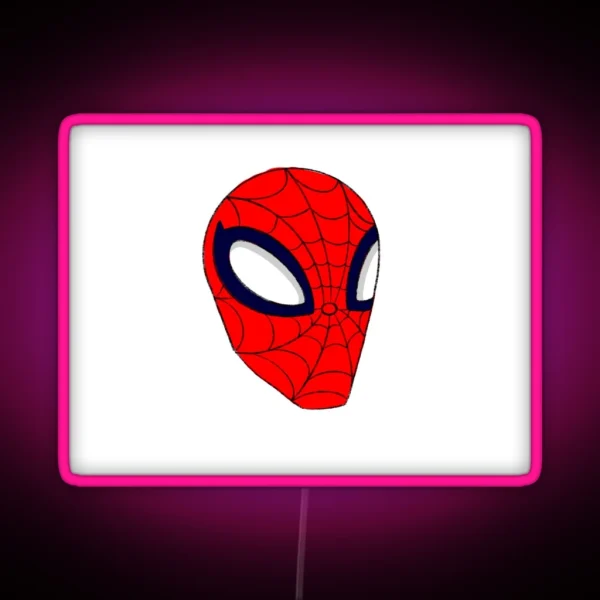 Red Spider Hero RGB Neon Sign
