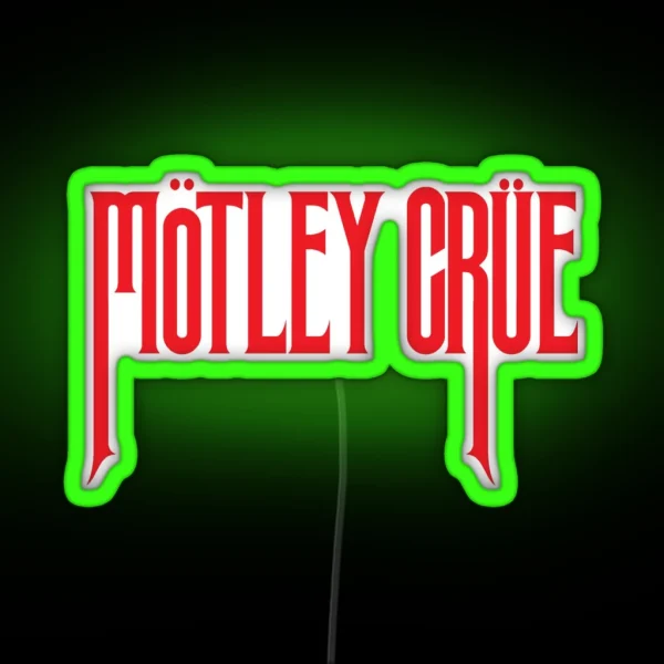 Red Stright Crues RGB Neon Sign