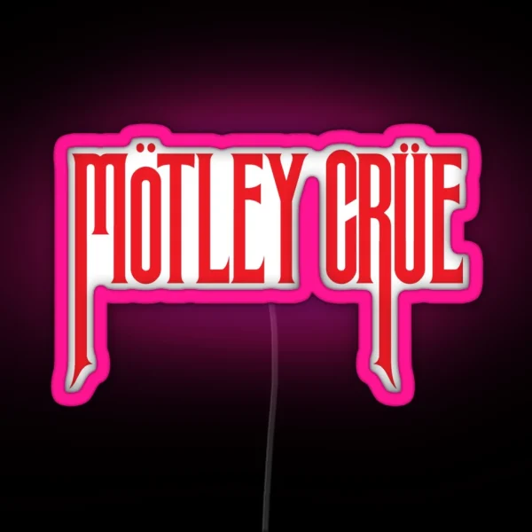Red Stright Crues RGB Neon Sign