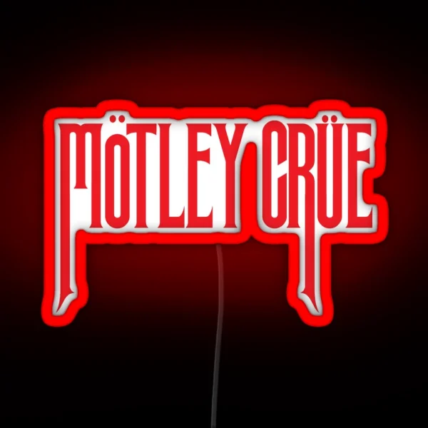 Red Stright Crues RGB Neon Sign