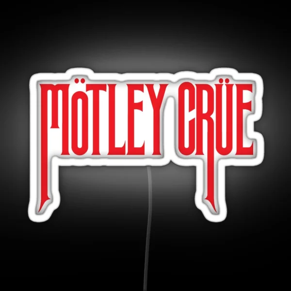 Red Stright Crues RGB Neon Sign