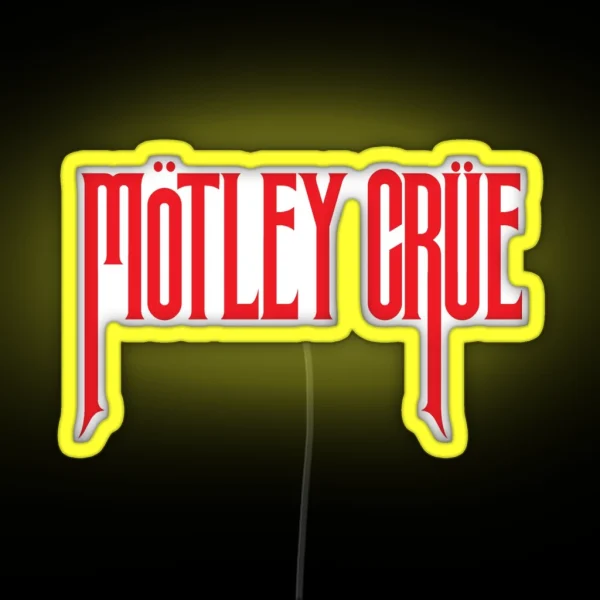 Red Stright Crues RGB Neon Sign