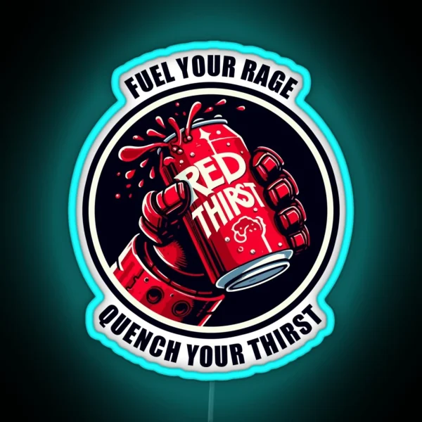 Red Thirst Energy Drink RGB Neon Sign