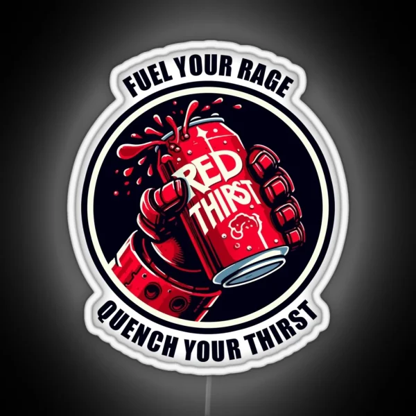 Red Thirst Energy Drink RGB Neon Sign
