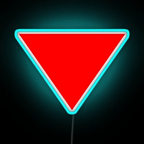 Red Triangle Right To Resist RGB Neon Sign