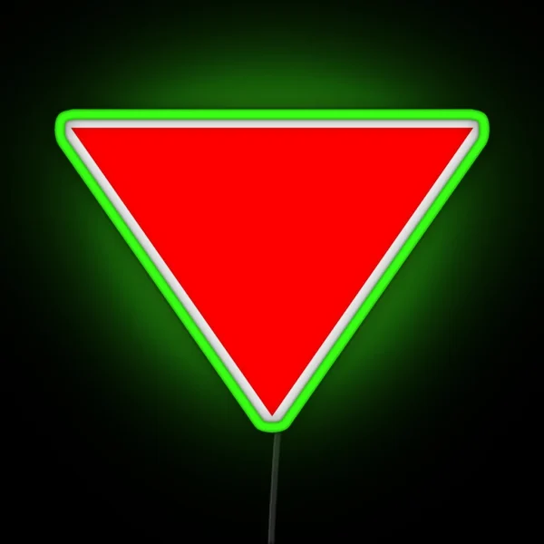 Red Triangle Right To Resist RGB Neon Sign