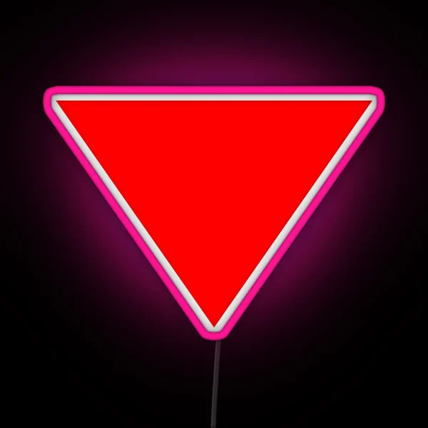 Red Triangle Right To Resist RGB Neon Sign