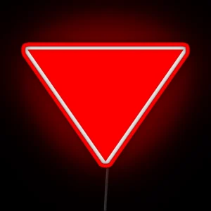Red Triangle Right To Resist RGB Neon Sign