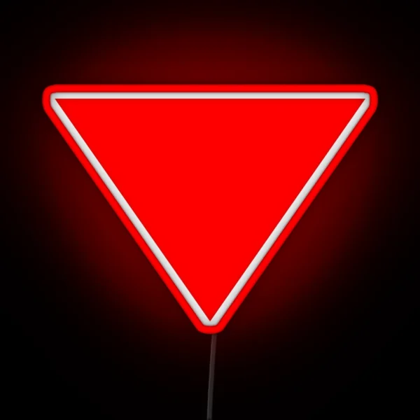 Red Triangle Right To Resist RGB Neon Sign