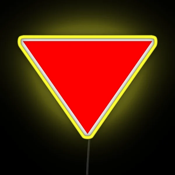 Red Triangle Right To Resist RGB Neon Sign