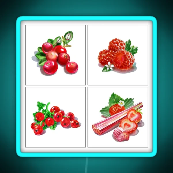 Red Vitamins RGB Neon Sign