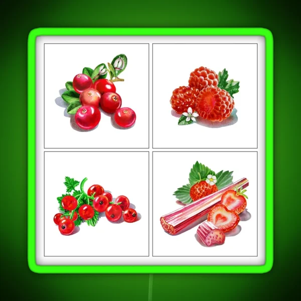 Red Vitamins RGB Neon Sign