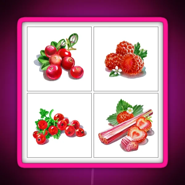 Red Vitamins RGB Neon Sign