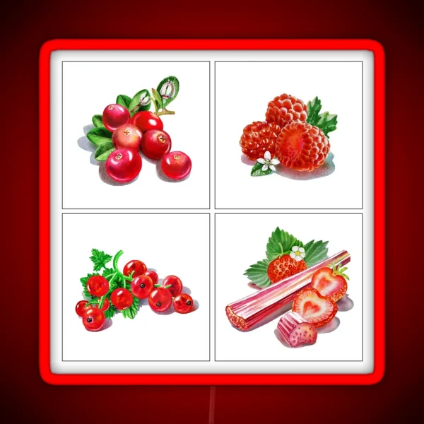 Red Vitamins RGB Neon Sign