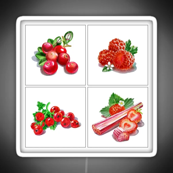 Red Vitamins RGB Neon Sign