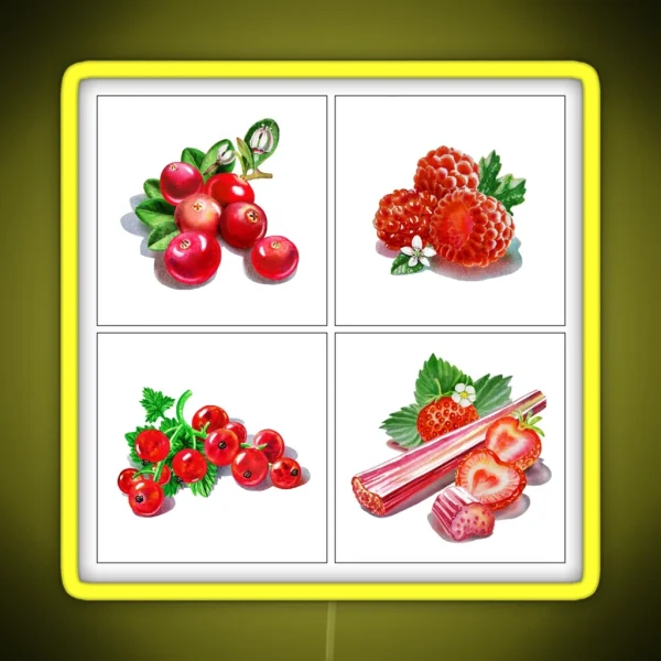 Red Vitamins RGB Neon Sign