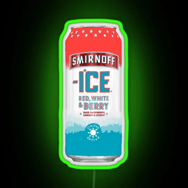 Red White And Berry Ice RGB Neon Sign