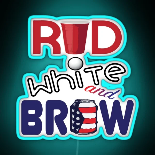 Red White And Brew RGB Neon Sign