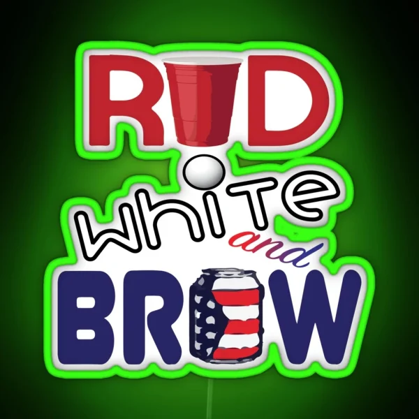 Red White And Brew RGB Neon Sign