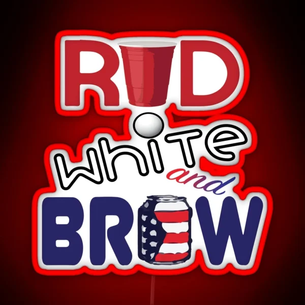 Red White And Brew RGB Neon Sign