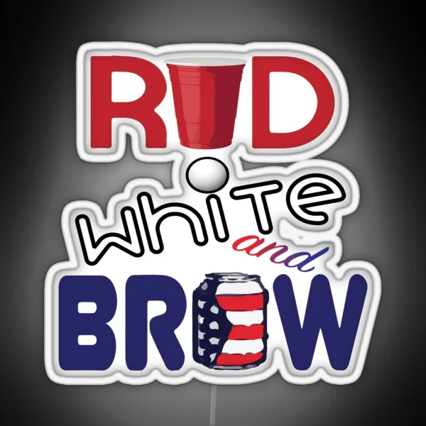 Red White And Brew RGB Neon Sign