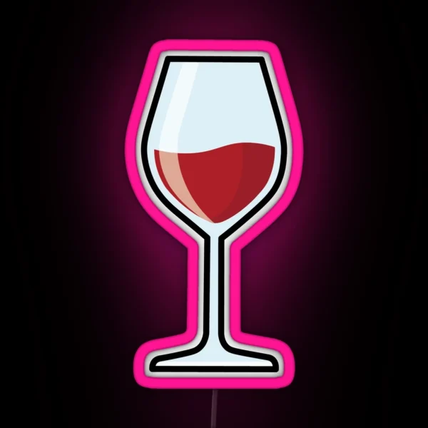 Red Wine RGB Neon Sign
