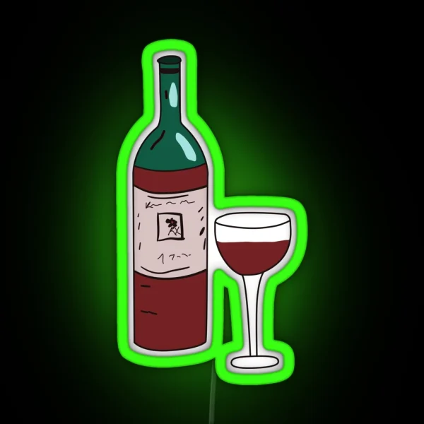 Red Wine RGB Neon Sign