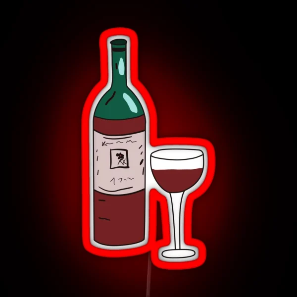 Red Wine RGB Neon Sign