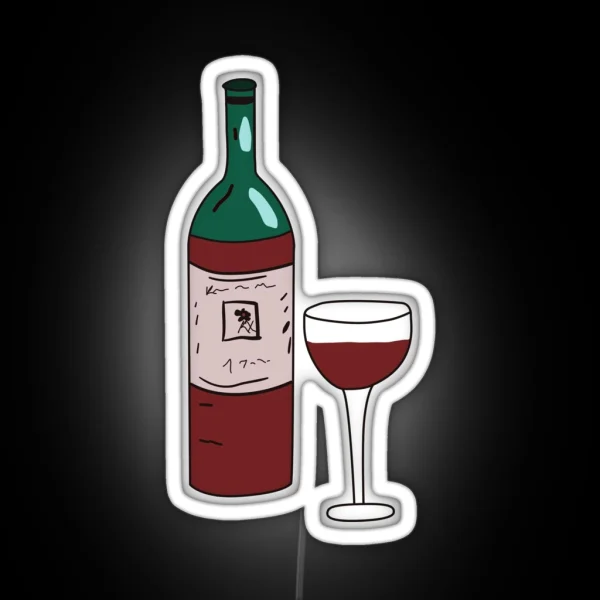 Red Wine RGB Neon Sign