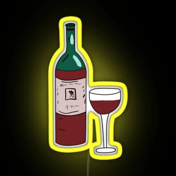Red Wine RGB Neon Sign