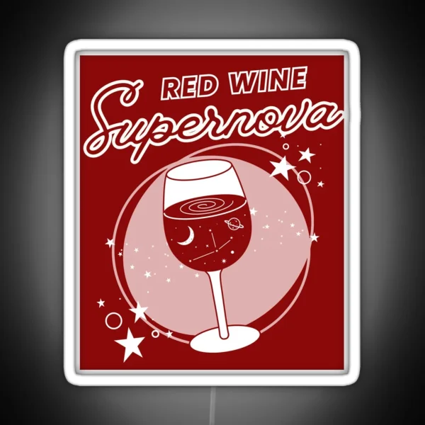 Red Wine Supernova RGB Neon Sign