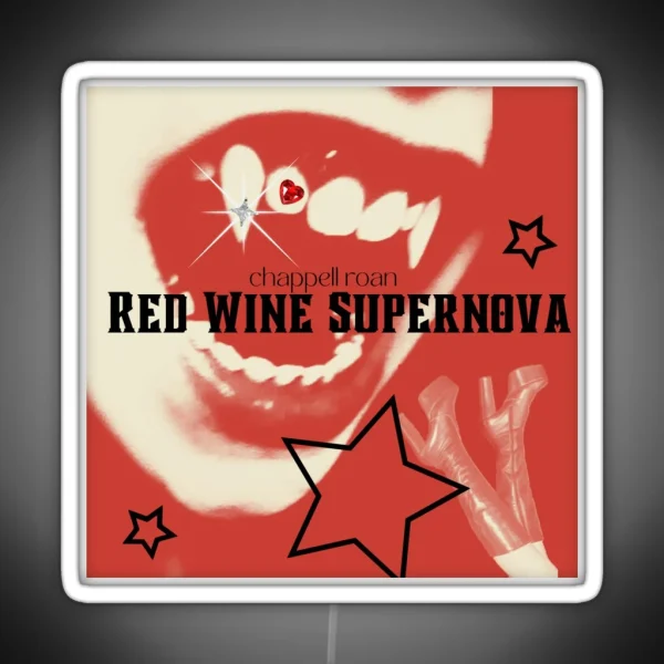 Red Wine Supernova RGB Neon Sign