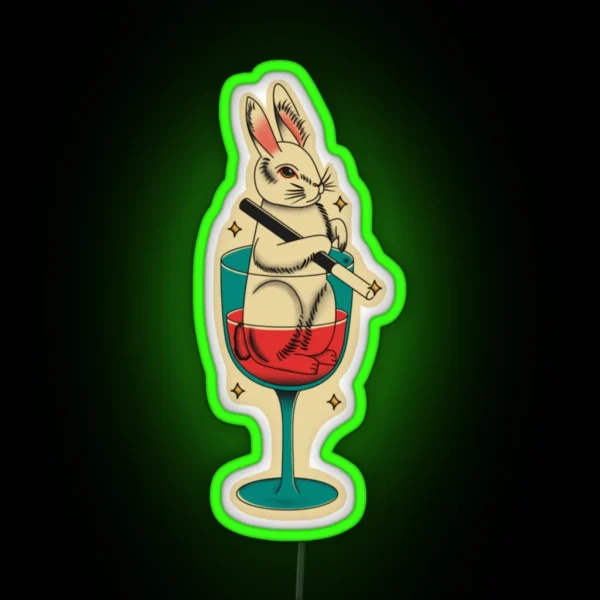 Red Wine Supernova RGB Neon Sign
