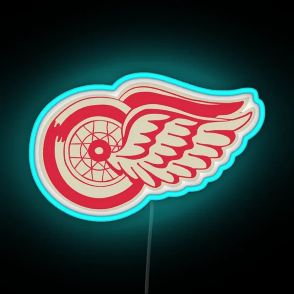 Red Wings Winter Classic Logo RGB Neon Sign