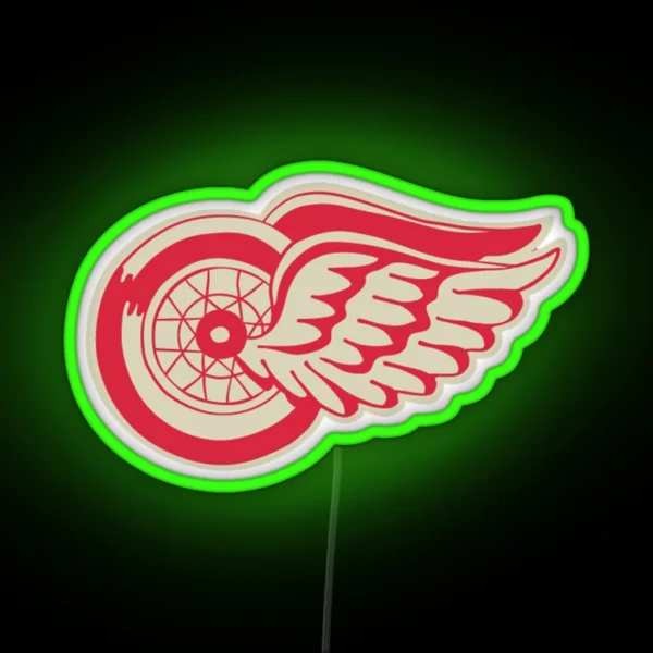 Red Wings Winter Classic Logo RGB Neon Sign