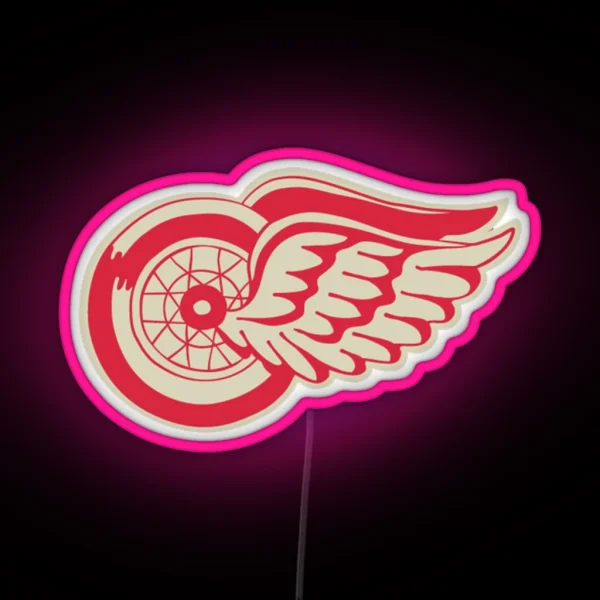 Red Wings Winter Classic Logo RGB Neon Sign