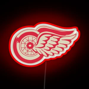 Red Wings Winter Classic Logo RGB Neon Sign
