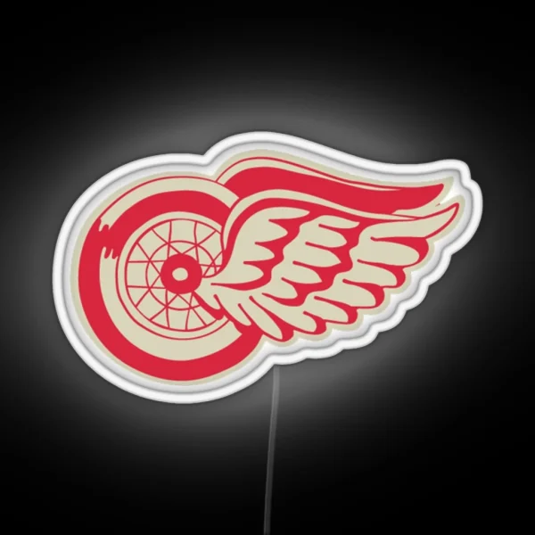 Red Wings Winter Classic Logo RGB Neon Sign