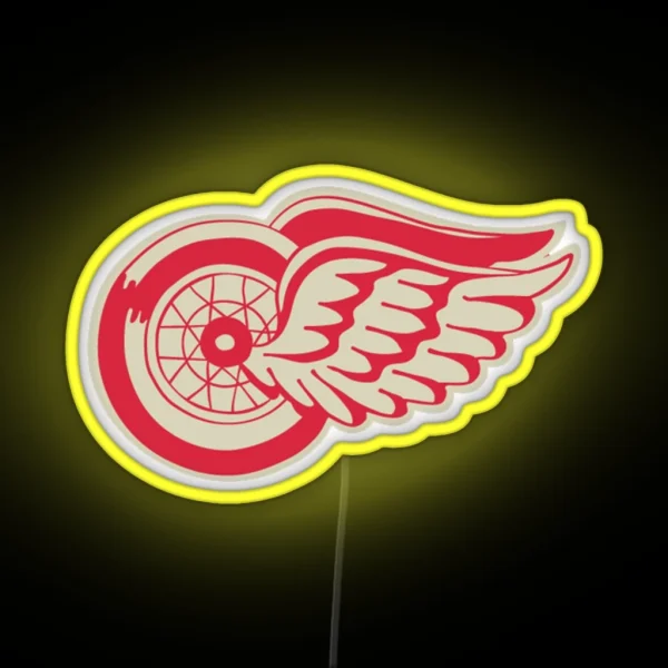 Red Wings Winter Classic Logo RGB Neon Sign