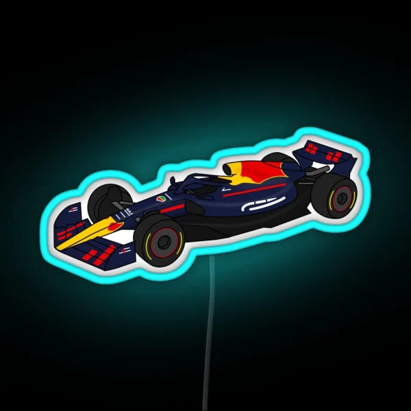 Redbull Formula One Race Car RGB Neon Sign