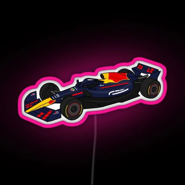 Redbull Formula One Race Car RGB Neon Sign