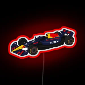 Redbull Formula One Race Car RGB Neon Sign