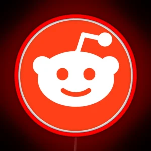 Reddit Logo RGB Neon Sign